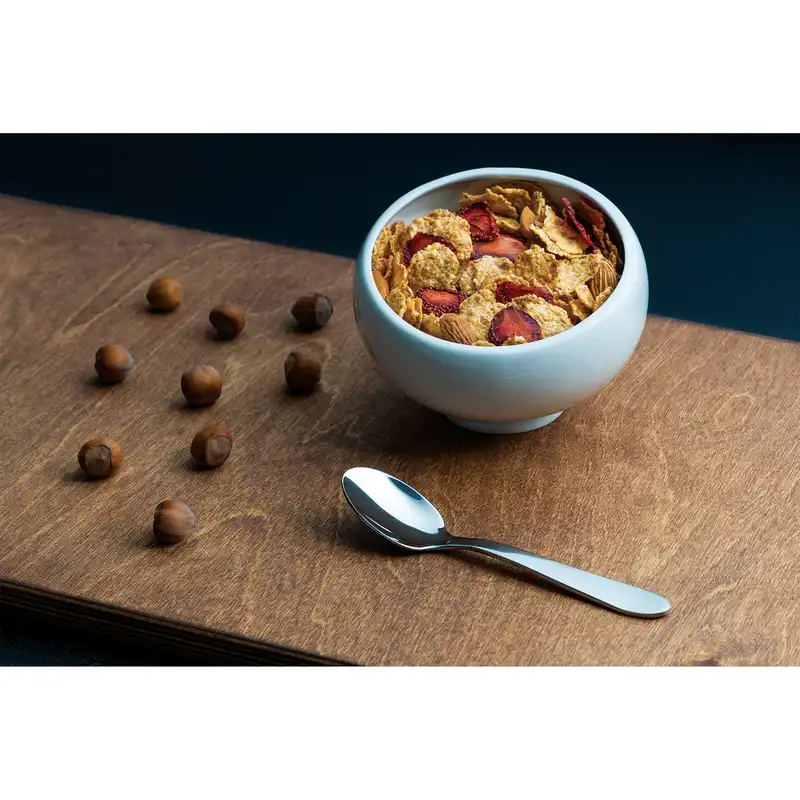 قاشق چایخوری ناب استیل مدل ورونا بسته 6 عددی