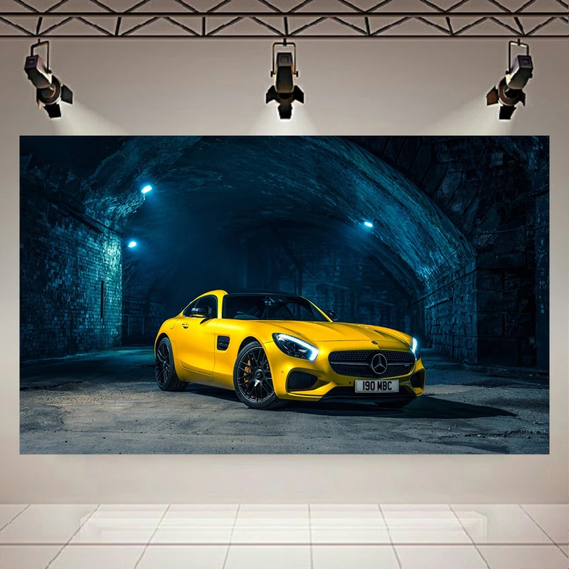 تابلو شاسی طرح ماشین مدل مرسدس بنز AMG GT-S کد AR1250