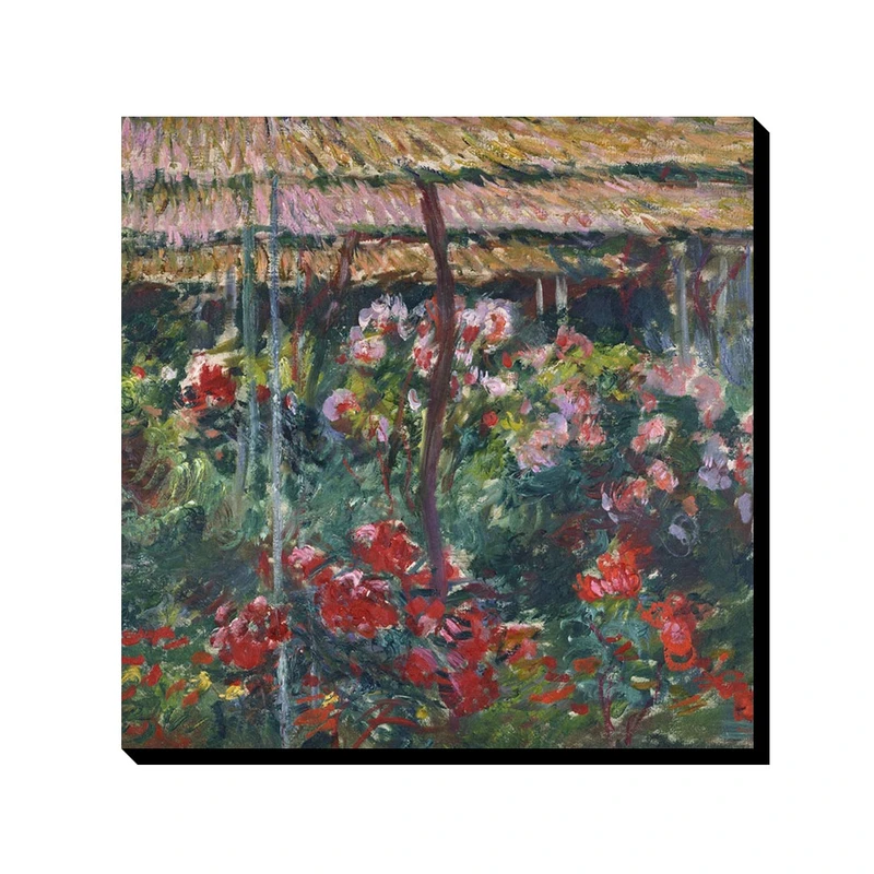 تابلو ترمه طراحان ایده طرح باغ گل صد تومانی از مونه کد art0228