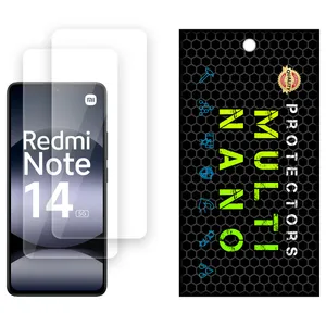 Multi Nano X-S2N Model Transparent Screen Protector Suitable For Xiaomi Redmi Note 14 5G (India) Mobile Phone Pack Of 2