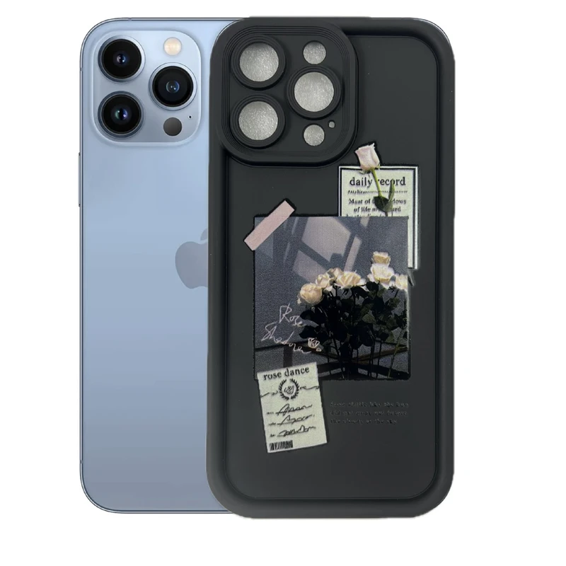کاور طرح گل رز مناسب برای گوشی موبایل اپل iPhone 13 Pro Max