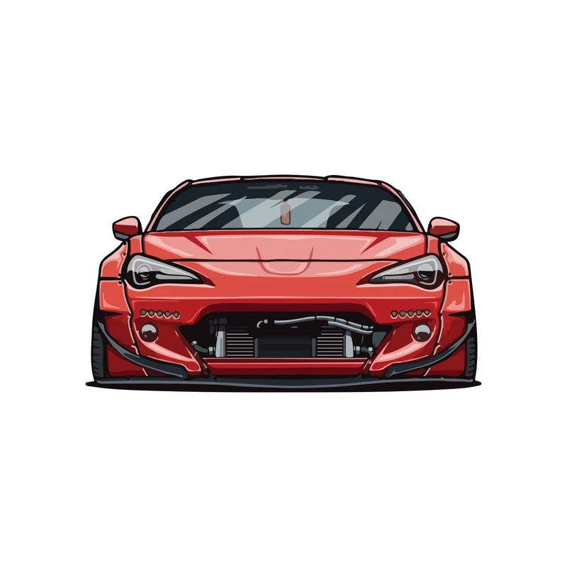 برچسب لپ تاپ پویا مارکت طرح سوبارو کد 1666