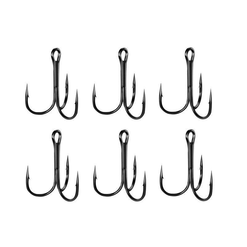 قلاب ماهیگیری نوین مدل سه شاخ سایز 1 بسته 6 عددی