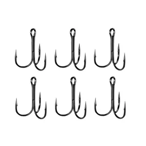 قلاب ماهیگیری مدل سه شاخ سایز 3 بسته 6 عددی