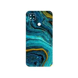 MAHOOT Turquoise marblewith golden streaks Cover Sticker for Xiaomi Poco C31