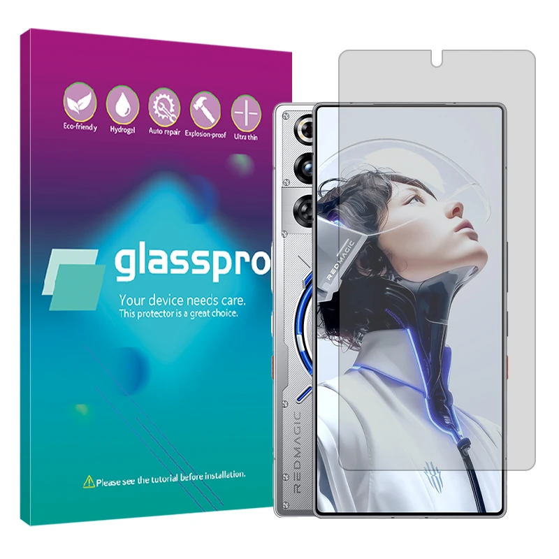 محافظ صفحه نمایش شفاف گلس پرو مدل هیدروژلی مناسب برای گوشی موبایل زد تی ای nubia RedMagic 11 Pro Plus