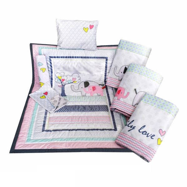 سرویس خواب 7 تکه کودک رزبورن مدل FAMILY LOVE GIRL