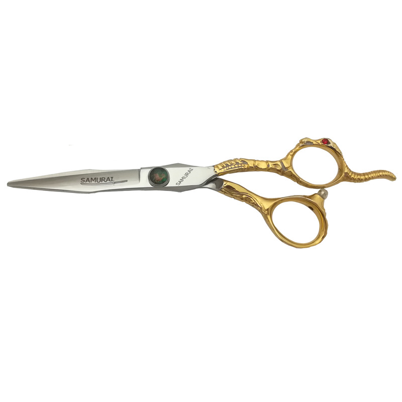 قیچی آرایشگری و شانه مو سامورایی مدل JS-60