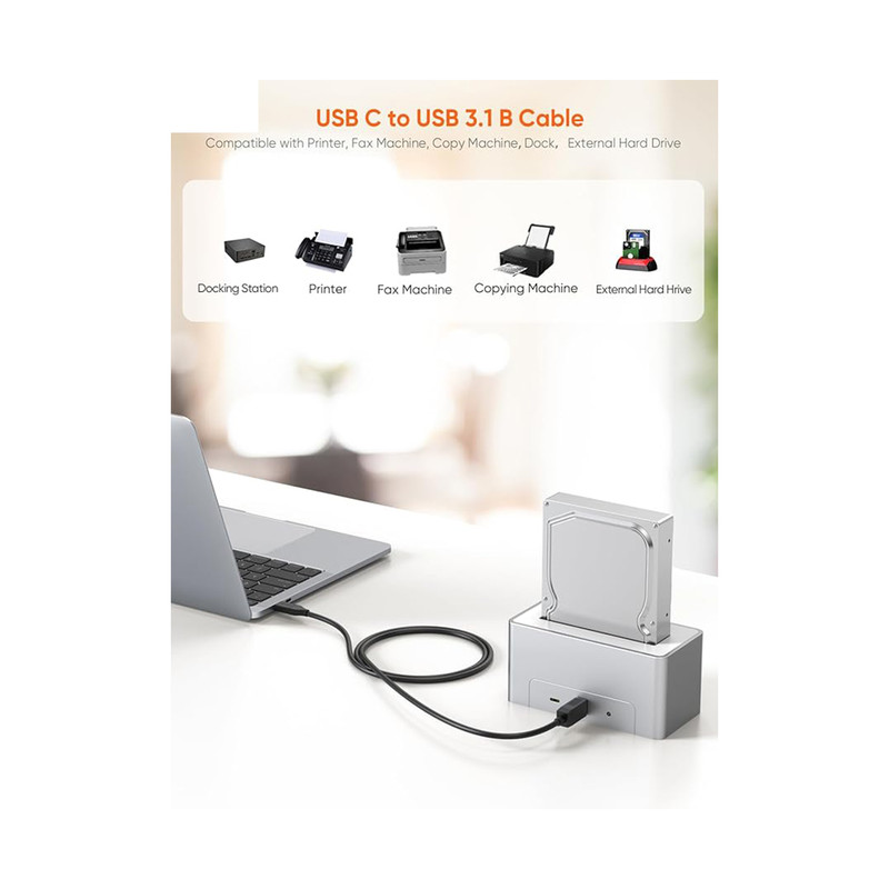کابل USB-C 3.0 پرینتر ای نت مدل EN-BC3150 طول 1.5 متر