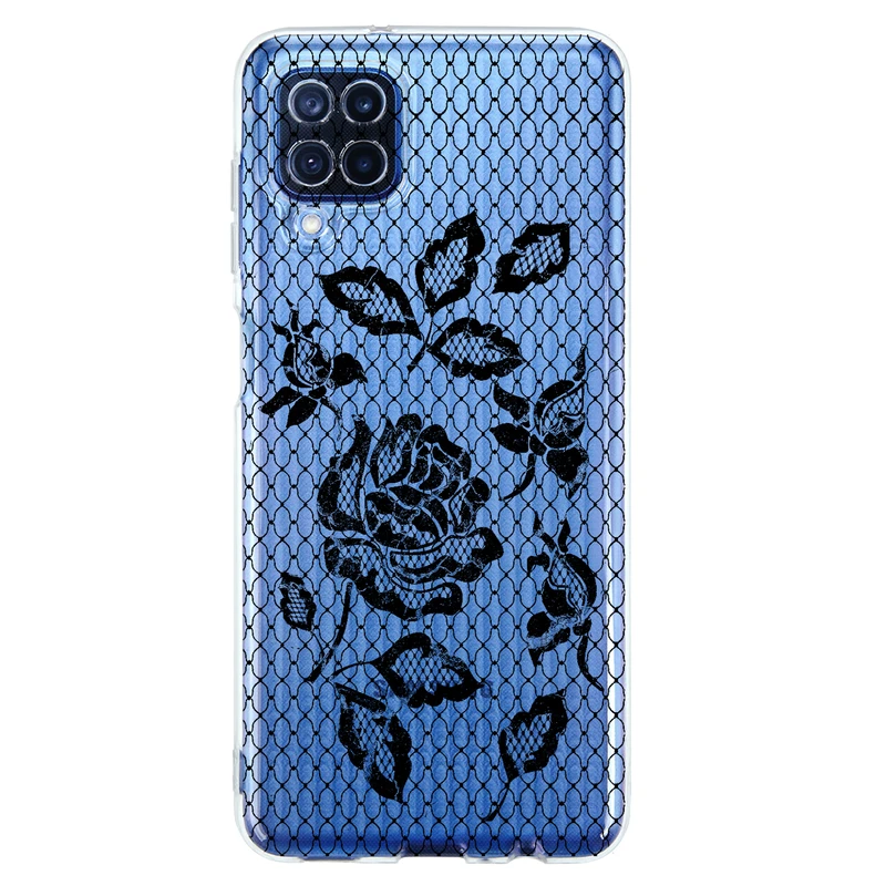 کاور مگافون طرح گل مدل C43-B مناسب برای گوشی موبایل سامسونگ Galaxy A12 