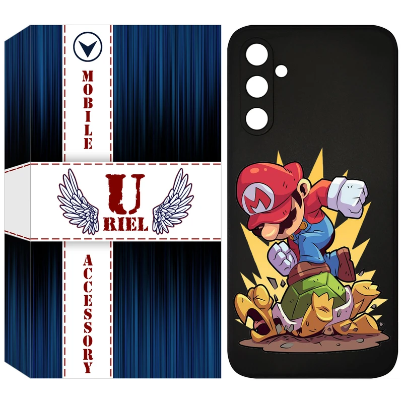 کاور یوریل قاب مدل KSH کد 64 طرح ماریو مناسب برای گوشی موبایل سامسونگ Galaxy A54