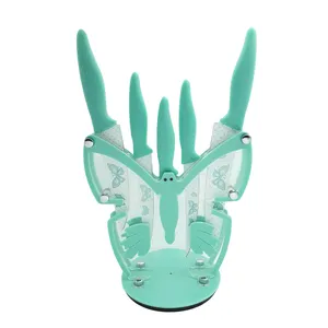 سرویس چاقو آشپزخانه 6 پارچه روک طرح پروانه کد 8466