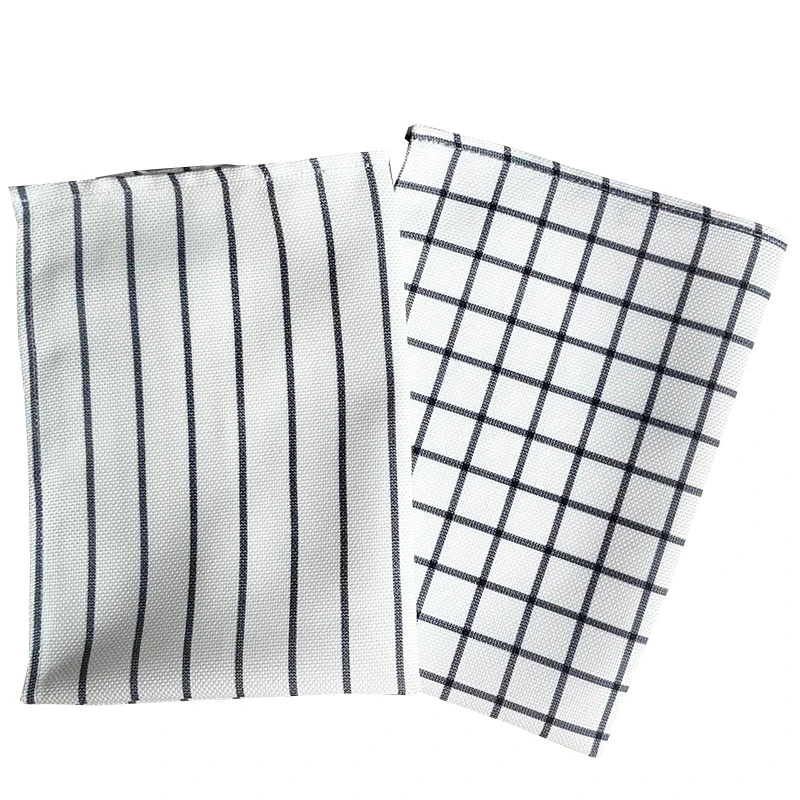 دستمال نظافت خانه و آشپزخانه نخ مدل چهارخانه بسته 2 عددی