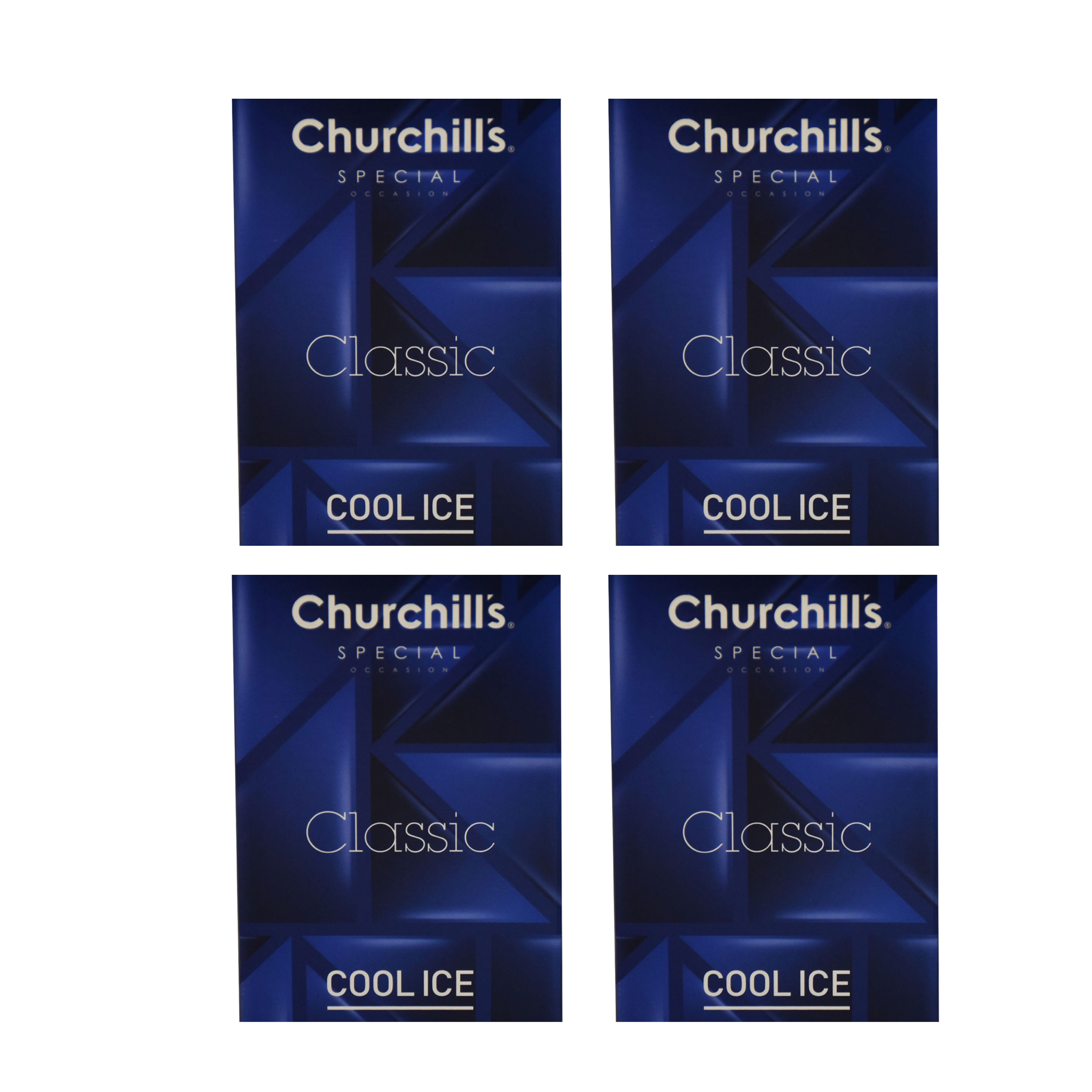 کاندوم چرچیلز مدل Classic Cool Ice مجموعه 4 عددی