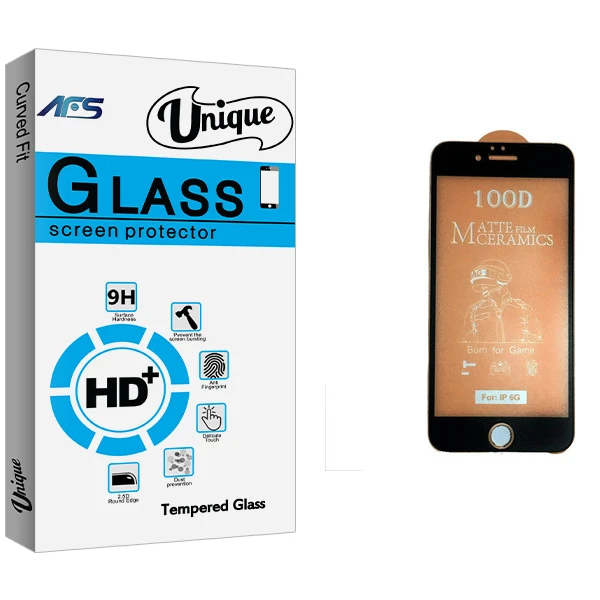 محافظ صفحه نمایش مات ای اف اس مدل Unique Glass مناسب برای گوشی موبایل اپل iphone 6/6S