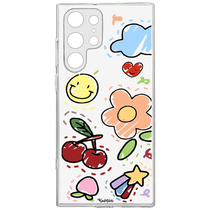 کاور مدل Funny Stickers مناسب برای گوشی موبایل سامسونگ Galaxy S22 Ultra 