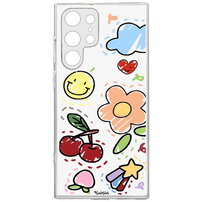 کاور مدل Funny Stickers مناسب برای گوشی موبایل سامسونگ Galaxy S22 Ultra