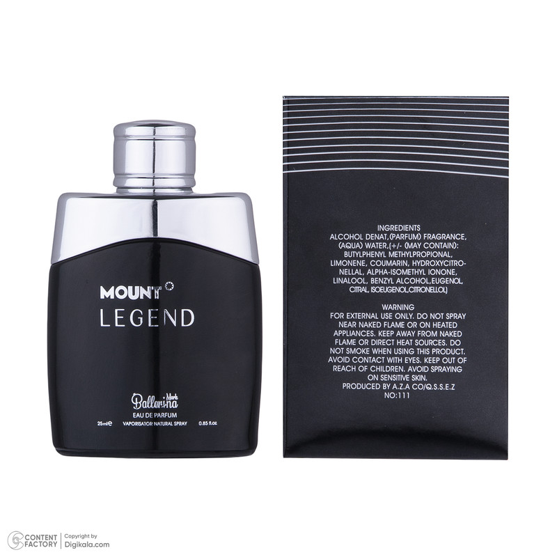 ادو پرفیوم مردانه بالرینا مدل Mount Legend حجم 25 میلی لیتر