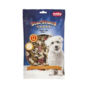 تشویقی سگ نوبی مدل party starsnack mix وزن 200 گرم