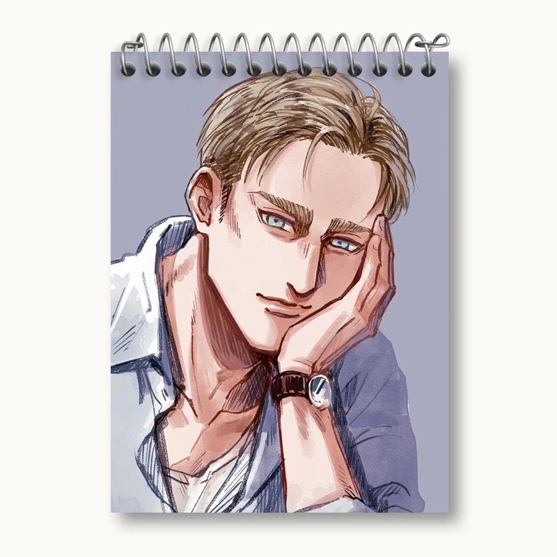 دفتر یادداشت 50 برگ خندالو مدل اروین اسمیث انیمه اتک آن تایتان Attack on Titan کد 18613