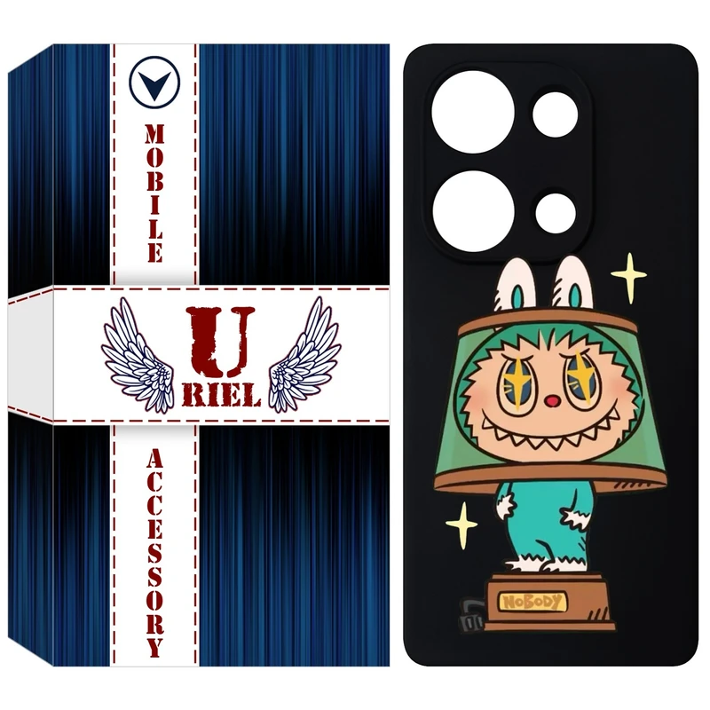 کاور یوریل قاب مدل KSH کد 126 طرح عروسک لبوبو مناسب برای گوشی موبایل شیائومی Redmi Note 14S / Note 13 Pro 4G / Poco M6 Pro 4G