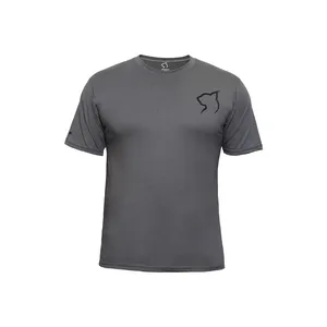 تی شرت آستین کوتاه ورزشی مردانه مدل کراس رنگ طوسی