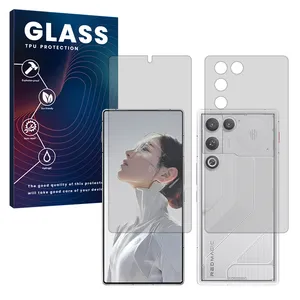 Glass Hydrogel model Matte Screen Protector for ZTE nubia RedMagic 11 Air mobile phone along with the back protector