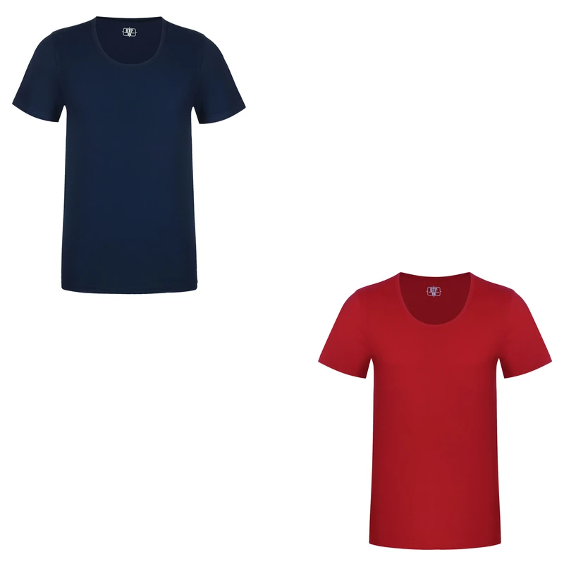 زیرپوش آستین دار یقه گرد مردانه برهان تن پوش مدل 1002-3 بسته دو عددی