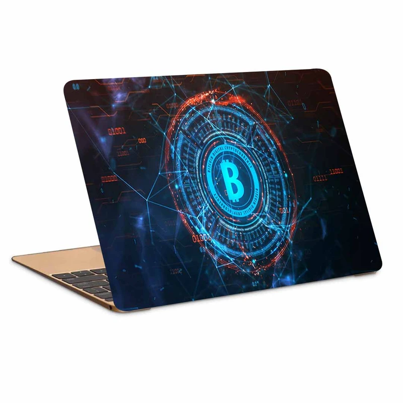 استیکر لپ تاپ طرح bitcoinکد p-1099مناسب برای لپ تاپ 15.6 اینچ