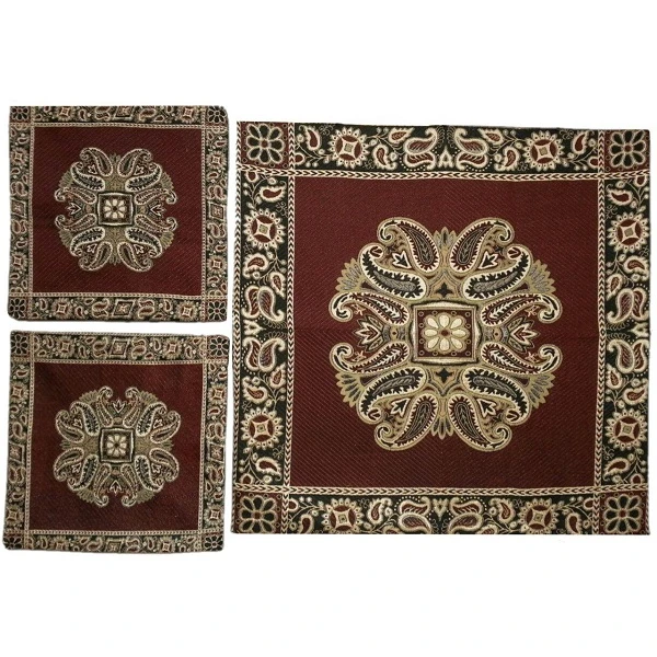 کاور کوسن مدل بته جقه کد QUSET1 بسته 3 عددی