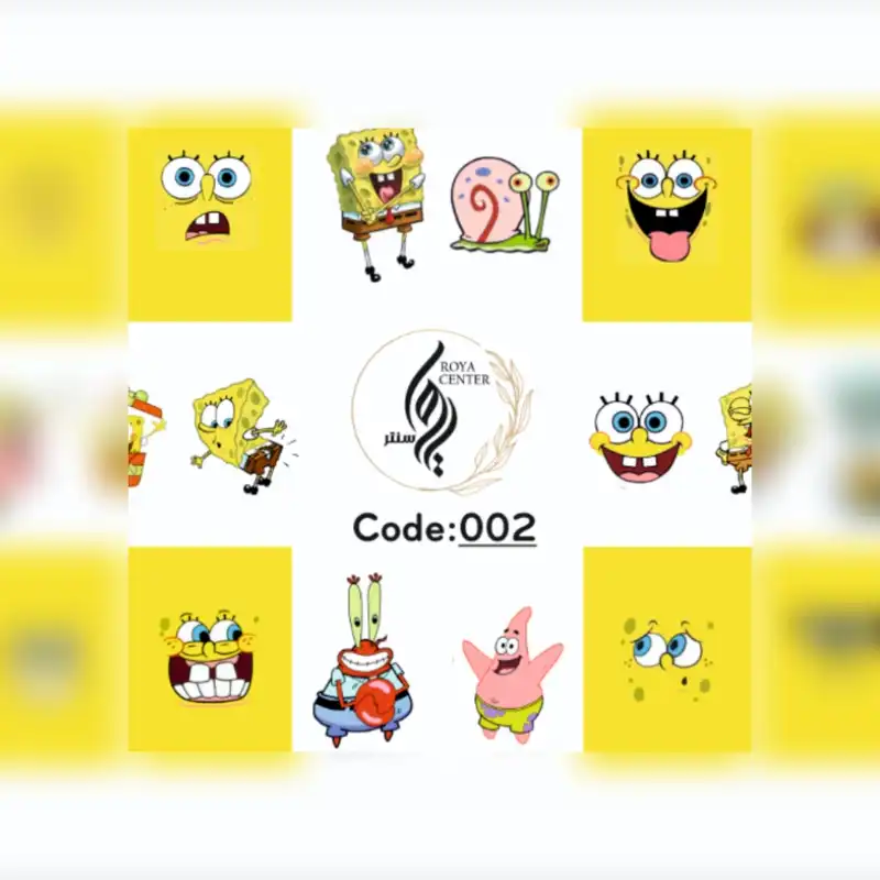 برچسب لنز ناخن مدل 002