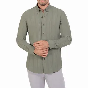 پیراهن آستین بلند یقه دکمه دار مردانه ام کی مدل 1917