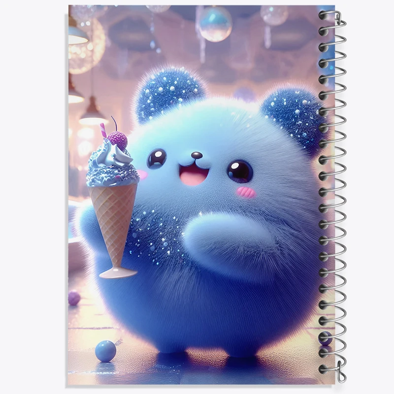 دفتر شطرنجی 50 برگ خندالو طرح خرس کیوت کد F6070