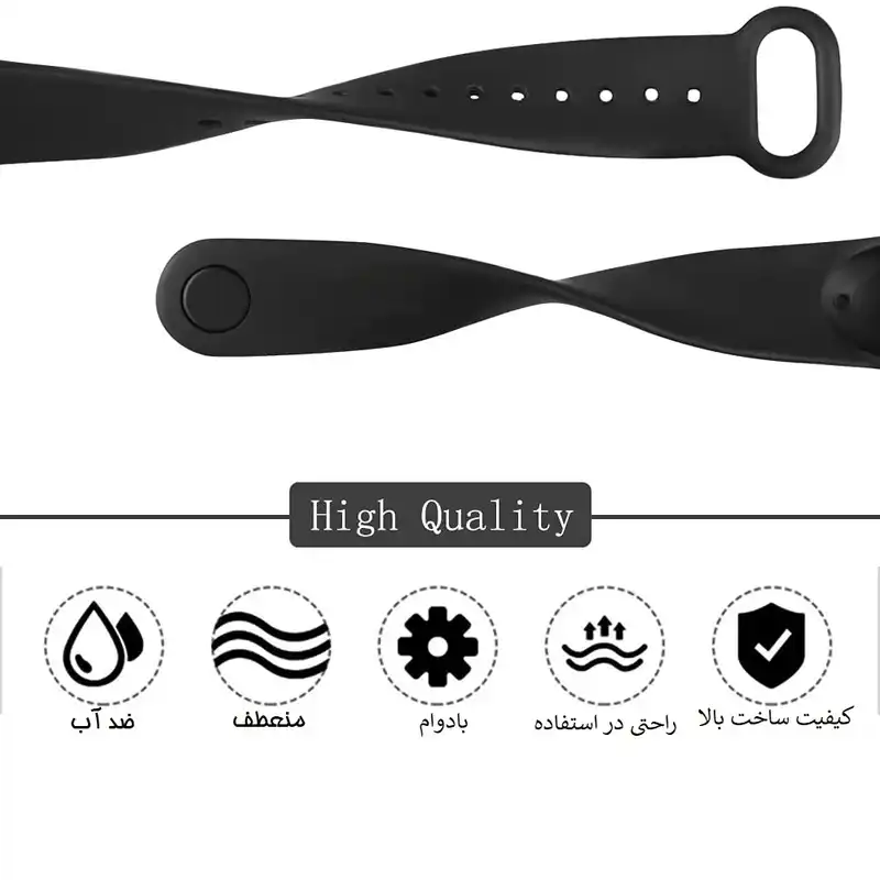 بند مدل RAINBOW مناسب برای مچ بند هوشمند شیائومی Mi Band 6 مجموعه 8 عددی