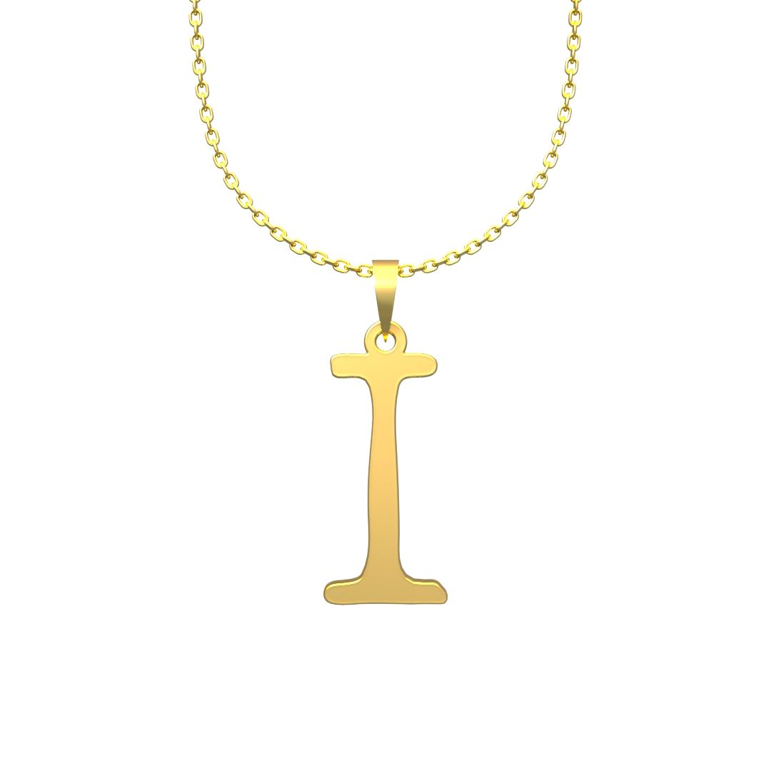 گردنبند طلا 18 عیار زنانه مدوپد مدل حرف I کد H3-1-1477 -  - 5