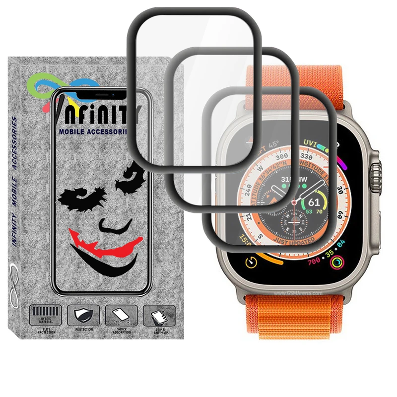 محافظ صفحه نمایش نانو اینفینیتی مدل PMA-IN مناسب برای اپل واچ Ultra / Ultra 2 49mm بسته سه عددی