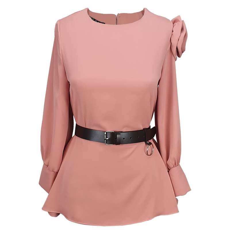 تونیک زنانه مدل سرشانه گل کد 401PinS