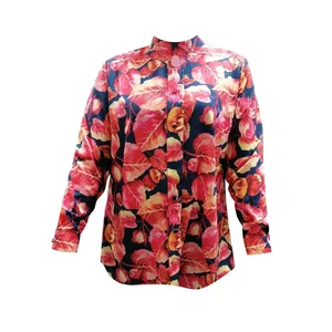 شومیز آستین بلند زنانه مدل  2XL Rd Flower