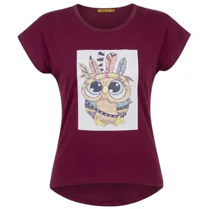 تی‌شرت آستین کوتاه راحتی زنانه مدل جغد