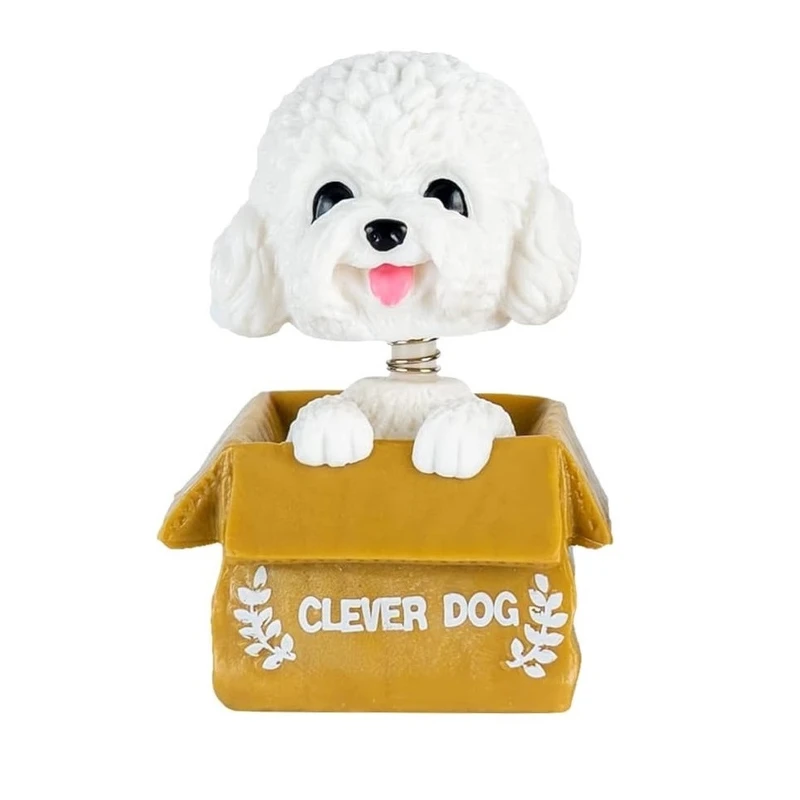 فیگور مدل سگ کله فنری طرح Clever Dog ارتفاع 9 سانتی متر