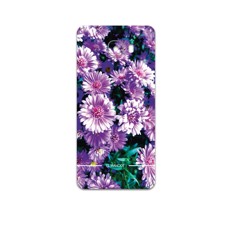 برچسب پوششی ماهوت مدل Purple-Flower مناسب برای گوشی موبایل سامسونگ Galaxy C7