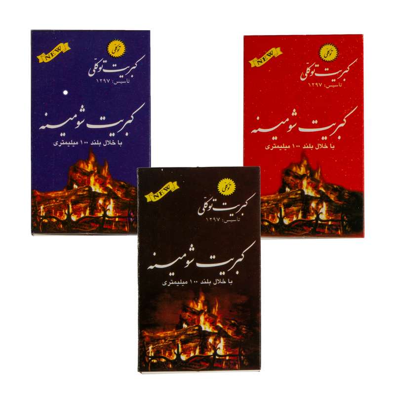 کبریت توکلی مدل شومینه بسته 3 عددی