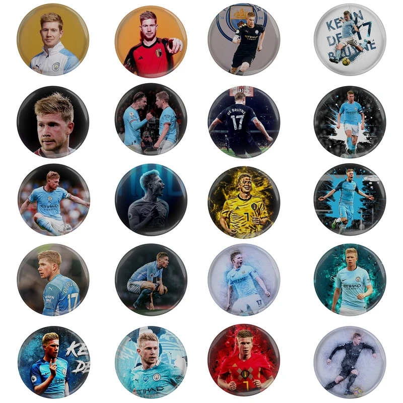 پیکسل مدل S2-25 طرح بازیکن فوتبال منچستر سیتی انگلیس دی بروینه بلژیک مجموعه 20 عددی