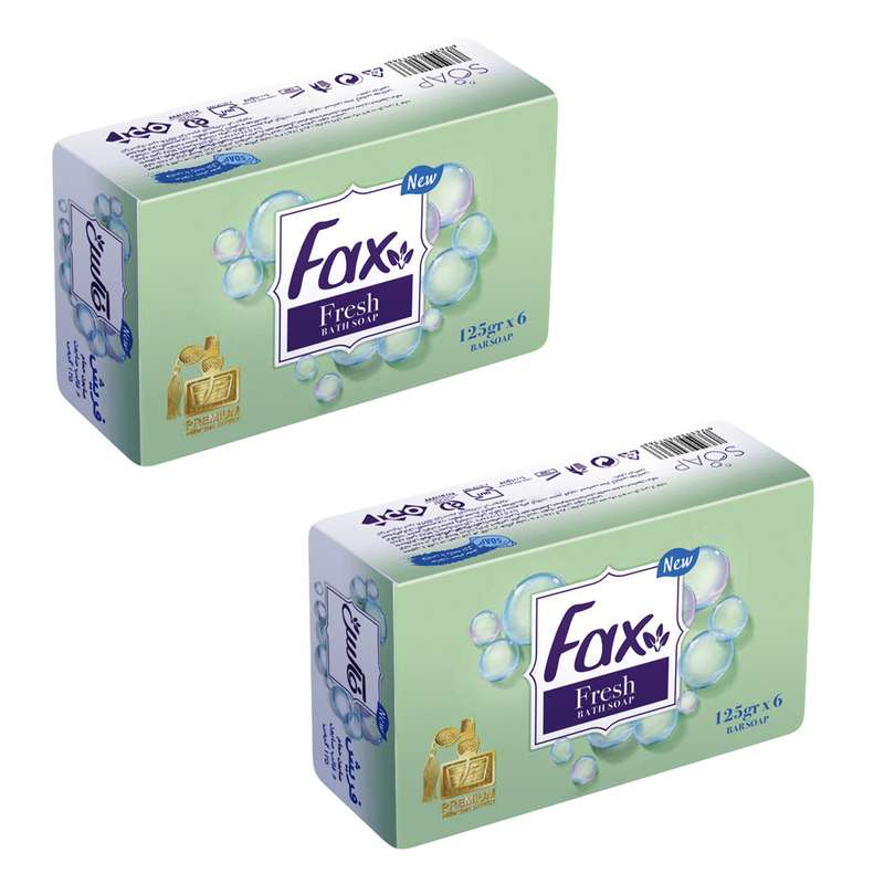 صابون شستشو فکس مدل A10 وزن 125 گرم مجموعه 2 عددی