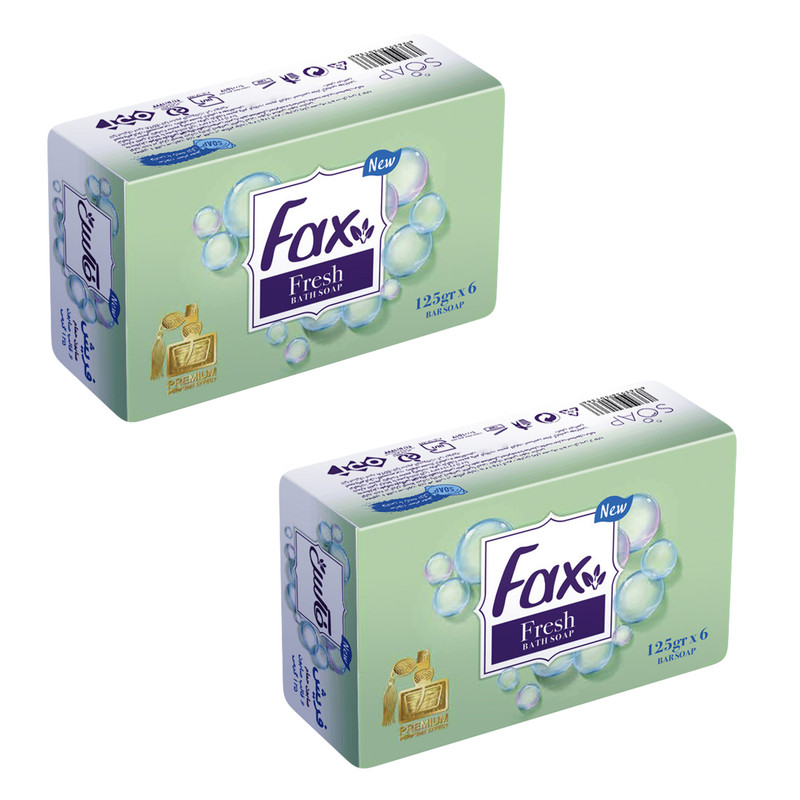 صابون شستشو فکس مدل A10 وزن 125 گرم مجموعه 2 عددی صابون شستشو فکس مدل A10 وزن 125 گرم مجموعه 2 عددی