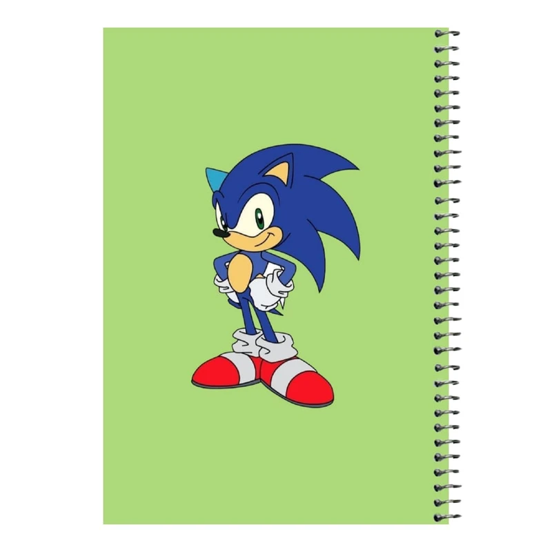 دفتر مشق 80 برگ اس جی مدل سونیک کد1   