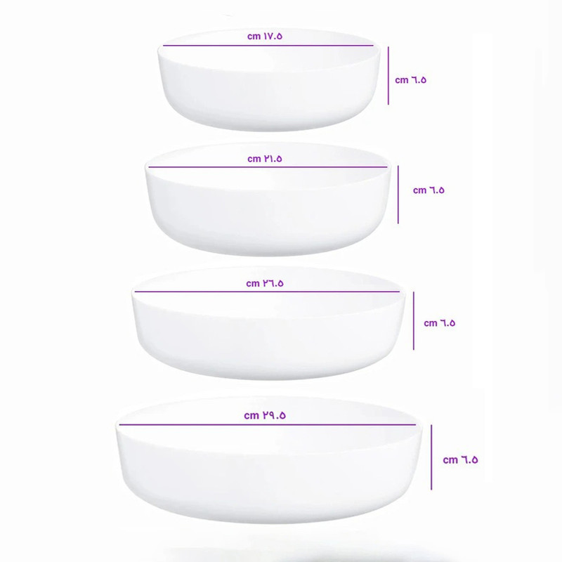 ظرف پخت گلدن اوپال مدل PRX-4PCS مجموعه 4 عددی