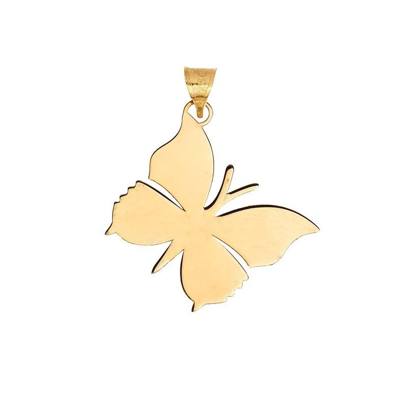 آویز گردنبند طلا 18 عیار زنانه مدل پروانه