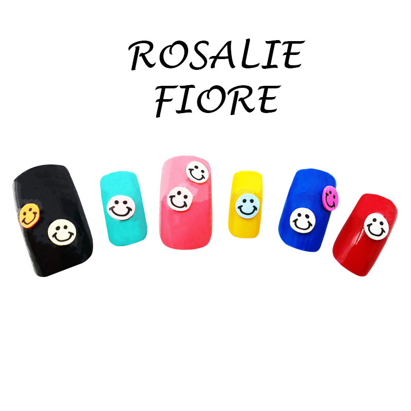 تزیین ناخن رزالی فیوره مدل ایموجی و قلبی مجموعه 2 عددی