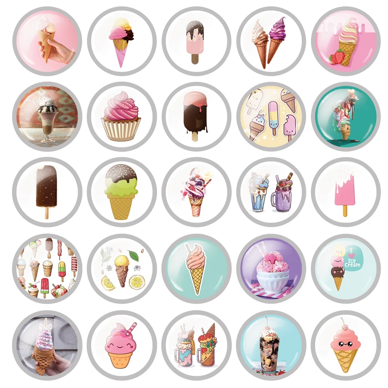 پیکسل مدل بستنی خوشمزه کد 02 مجموعه 25 عددی